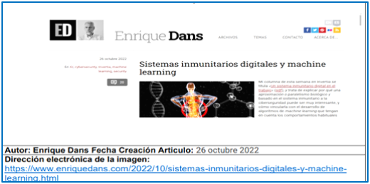 Sistema Inmunitario Fuente: Elaboración Propia