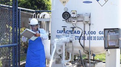 Control sanitario en la fábrica. Fuente: Fábrica Productos del Aire